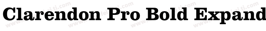 Clarendon Pro Bold Expanded字体转换